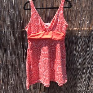 Patagonia XL Coral/White Margot dress